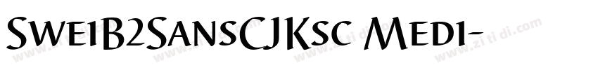 SweiB2SansCJKsc Medi字体转换